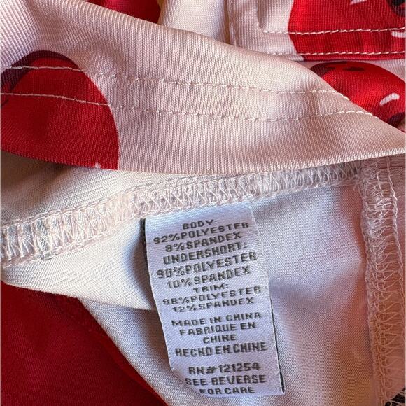 JoFit Cherries Pink and Red Soft Performance Skort with Pockets Golf + size XL - Picture 4 of 9